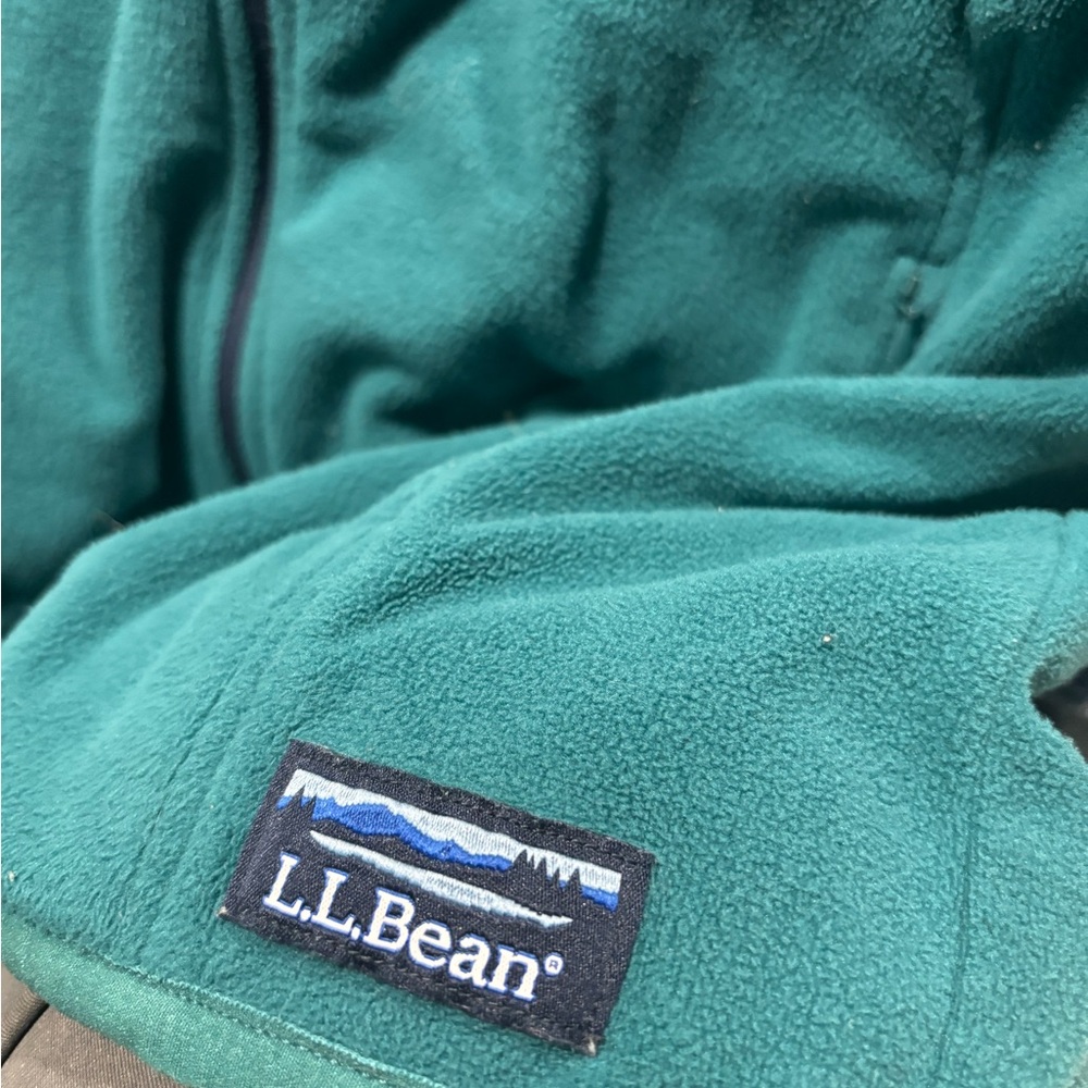 L.L. Bean Turquoise Fleece Jacket - Picture 3 of 5